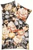 JACK Bettwäsche 135x200cm Serena Anthrazit Oliv Rosen Blumen, Biber, 2 teilig, wunderschönes Blumenmotiv, Reißverschluss Bild 5