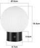 ZMH Kabellose LED Tischlampe Akku Aufladbar USB 3000K-6500K Dimmbar Touch IP44 Wasserdicht Pilz Design Für Schlafzimmer Badezimmer Bild 2