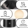 ZMH Kabellose LED Tischlampe Akku Aufladbar USB 3000K-6500K Dimmbar Touch IP44 Wasserdicht Pilz Design Für Schlafzimmer Badezimmer Bild 5