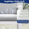 MeXo Gartenlounge-Set Alu Gartenmöbel-Sets Gartenstuhl, (2-tlg, 2 Esszimmerstühle, 60x 68x 85 cm, 4 Auflagen, bis zu 140 kg belastbar), wetterfest Gartengarnitur Set Bild 2