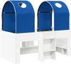 vidaXL Bett mit Tunnel 4 pcs Weiß und Blau Holzwerkstoff 3423487 Bild 2