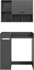 Waschmaschienenumbau Set (B/H/T: 95x195x60 cm) in anthrazit Nachbildung Bild 2