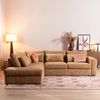 Bronx71 Ecksofa Kyle chenille ockergelb links Bild 2
