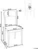 Esszimmerstuhl 2er Set ALVIN Holz Heller Holzfarbton Bild 2