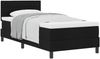 vidaXL Boxspringbett mit Kopfteil Schwarz 90 x 200 cm Stoff 3338582 Bild 2