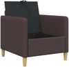 vidaXL Sofa mit Stauraum Dunkelbraun 72 x 78 x 87 cm Polyester 42036867 Bild 4