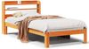 vidaXL Massivholzbett ohne Matratze Wachsbraun 100x200 Kiefernholz 3306804 Bild 2