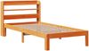 vidaXL Massivholzbett ohne Matratze Wachsbraun 100x200 Kiefernholz 3306804 Bild 3