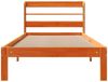 vidaXL Massivholzbett ohne Matratze Wachsbraun 100x200 Kiefernholz 3306804 Bild 4