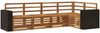 vidaXL Ecksofa Set 5 pcs Natur Massivholz Akazie 3384360 Bild 2