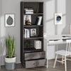 vidaXL Highboard HAMAR Hellgrau 60x35x180 cm Massivholz Kiefer 340491 Bild 4