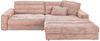 KAWOLA Sofa LANA Ecksofa Cord rosa Recamiere rechts 83 x 205 x 296 cm Bild 3