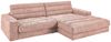 KAWOLA Sofa LANA Ecksofa Cord rosa Recamiere rechts 83 x 205 x 296 cm Bild 4