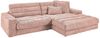 KAWOLA Sofa LANA Ecksofa Cord rosa Recamiere rechts 83 x 205 x 296 cm Bild 2