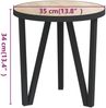 vidaXL Beistelltisch Sonoma-Eiche Ø35 cm MDF 331666 Bild 5