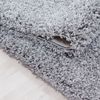 Hochflor Teppich Lux rund - 200 cm Durchmesser - Hellgrau Bild 3
