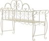 CLP 'Minna' Gartenbank, lackiertes Eisen, antik-creme, 94 x 46 x 128 cm Bild 4