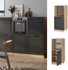 Herdumbauschrank R-Line Anthrazit Landhaus 60 cm Vicco Bild 2