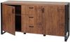 Sideboard HWC-A27, 80 x 160 x 40 cm, 3D-Struktur, Wildeiche-Optik Bild 4