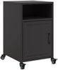 vidaXL Nachttisch Schwarz 36x39x59 cm Stahl 846716 Bild 2