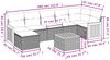 vidaXL 8-tlg. Garten-Sofagarnitur mit Kissen Schwarz Poly Rattan 3260278 Bild 3