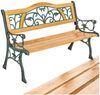 tectake Gartenbank Sitzbank Kathi 2-Sitzer aus Holz und Gusseisen 124x60x83cm, 2-Sitzer Bild 2