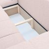 Ecksofa Schlafsofa Sofa ANABEL MAX in Stoff Centaur Creme Ottomane Links Bild 4