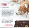 FDM PUDDY wasserdichtes Hundebett 70x100x5 cm Polyurethanschaum mit waschbarem Bezug Braun/Gold Bild 2