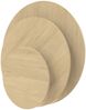Dekor Spanplatte 19mm Tischplatte rund melaminharzbeschichtet Mandal Ahorn natur mit ABS Kante - Größe 70 x 70 cm - Höhe 1,9 cm - Farbe Mandal Ahorn Natur Bild 5