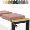 Lycce Bankauflage Bankauflage Klemmkissen 1 Leiste, Cordstoff extra Polsterung, (1 St), für Banktiefe ab 35 cm, verrutscht nicht, versch. Farben Bild 2