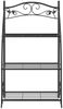 vidaXL Blumenregal Schwarz 56x30x96 cm Stahl 319353 Bild 4
