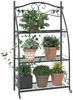 vidaXL Blumenregal Schwarz 56x30x96 cm Stahl 319353 Bild 3
