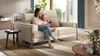 Sofanella 2-Sitzer MILO Stoffsofa Designersofa Couch in Creme Bild 3