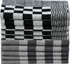 vidaXL 50-tlg. Handtuch-Set Schwarz und Weiß Baumwolle 136293 Bild 3