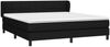 vidaXL Boxspringbett mit Matratze Schwarz 160x200 cm Stoff 3126255 Bild 3