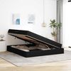vidaXL Aufbewahrungsbett mit Matratze Schwarz 180 x 200 cm Polyester 3399678 Bild 4