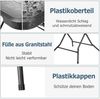 TLGREEN Gartentisch Buffettisch Klappbar 80*80*74cm (Holz-Optik Balkontisch mit Stahlrahmen, Wetterfest Campingtisch, Tragbarer Klein Esstisch), für Garten, Terrasse, Picknick & Party, Hohe Stabilität Bild 2