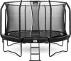 Salta 'First Class' Trampolin inkl. Leiter und Sicherheitsnetz, rund, Metall schwarz, Ø427 x 271 cm