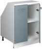 Küchenschrank für Dachschrägen R-Line Blau-Grau 60 cm mit 2 Türen, Schrankkorpus 60 cm Tiefe Vicco Bild 3
