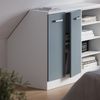Küchenschrank für Dachschrägen R-Line Blau-Grau 60 cm mit 2 Türen, Schrankkorpus 60 cm Tiefe Vicco Bild 4