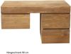 Badmöbel Set Mark Teak Massivholz - Breite vom Unterschrank: 90 cm - Breite vom Spiegel: 90 cm - Anzahl der Hängeschränke: 1 Schrank - Handtuchhalter: ohne Handtuchhalter Bild 4