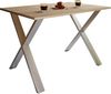 VCM Esstisch Xona 916872 Silber / Sonoma-Eiche H. 76 x B. 140 x T. 80 cm Bild 2