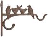 esschert design Blumenampel, Gusseisen Wandhaken für Hanging Basket Vogelmotive 20 cm Bild 2