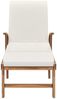 vidaXL Sonnenliege mit Auflage Massivholz Teak Creme 48022 Bild 4