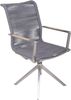 Gartenstuhl DENNIS 2er Set - Edelstahl Anthrazit 95x63x54cm | Drehstuhl Essstuhl Terrassenstuhl Bild 2