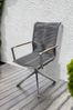 Gartenstuhl DENNIS 2er Set - Edelstahl Anthrazit 95x63x54cm | Drehstuhl Essstuhl Terrassenstuhl Bild 3