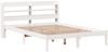vidaXL Massivholzbett ohne Matratze Weiß 140x190 cm Kiefernholz 3306534 Bild 3
