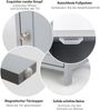 COSTWAY Badezimmerschrank Badschrank Grau, freistehender Unterschrank Küchenschrank mit Einzeltür und verstellbarem Einlegeboden, Sideboard Beistellschrank für Bad Wohnzimmer Bild 4