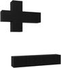 vidaXL TV-Schrankset Wandmontiert 3 pcs Holzwerkstoff 3438611 Bild 2