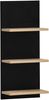 Schildmeyer Regal Emmik 159501 schwarzmatt/weißeiche Dekor, 30,3 x 17,5 x 70,2 cm Bild 1